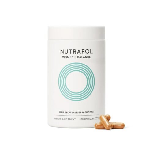 Nutrafol Women’s Balance Hair Growth Supplements, Ages 45 and Up, Clinically Proven for Visibly Thicker Hair and Scalp Coverage, Dermatologist Recommended – 1 Month Supply