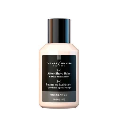 The Art of Shaving After-Shave Balm for Men – Face Moisturizer, Clinically Tested for Sensitive Skin, Unscented, 3.3 Fl Oz /100 ml, (Pack of 1)