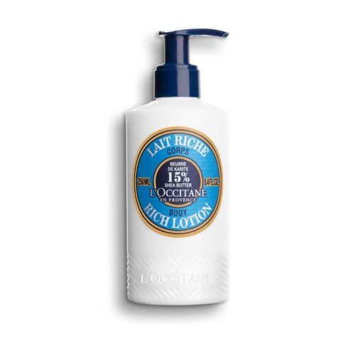 L’OCCITANE Moisturizing 15% Shea Butter Body Rich Lotion: Nourish and Comfort, Protect From Dryness, Sensitive-Skin and Family Friendly