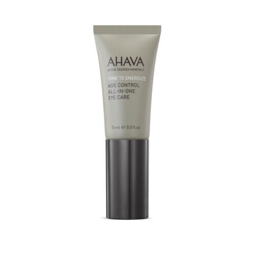AHAVA Time To Energize Men’s Age Control All-in-One Eye Care – Refreshing & Hydrating Gel to Smooth Undereye Area, Reduce Dark Circles, with Osmoter, Aloe Vera, Caffeine, Peptides & G-Force, 0.5 Fl.Oz