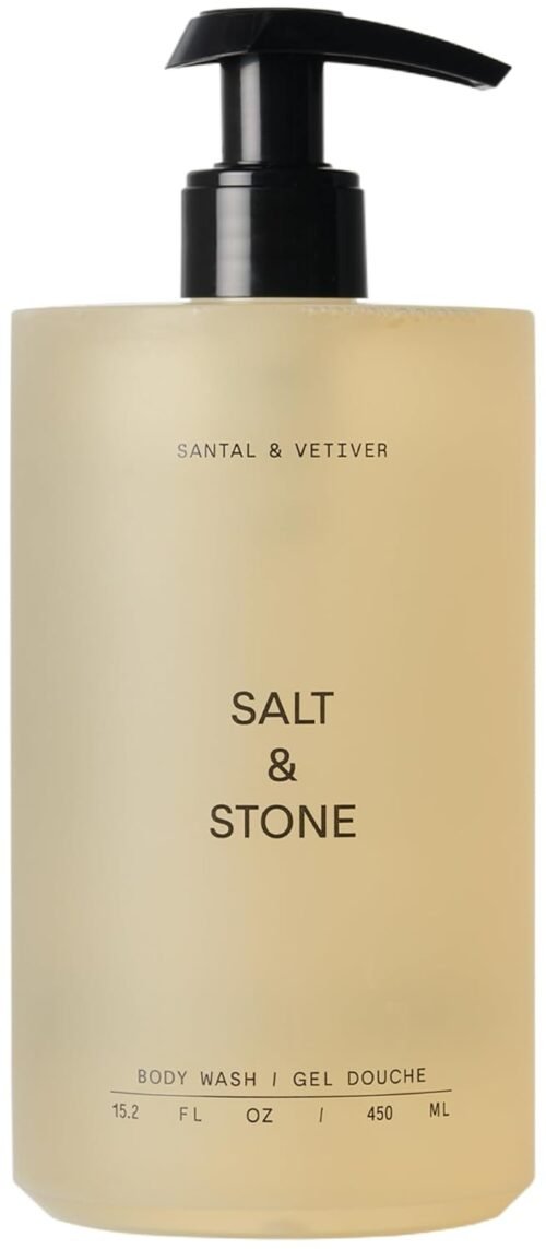 Salt & Stone Body Wash with Antioxidants for Deep Moisture | For Women & Men, Sulfate, Paraben, & Dye Free, Leaving Skin Soft and Hydrated