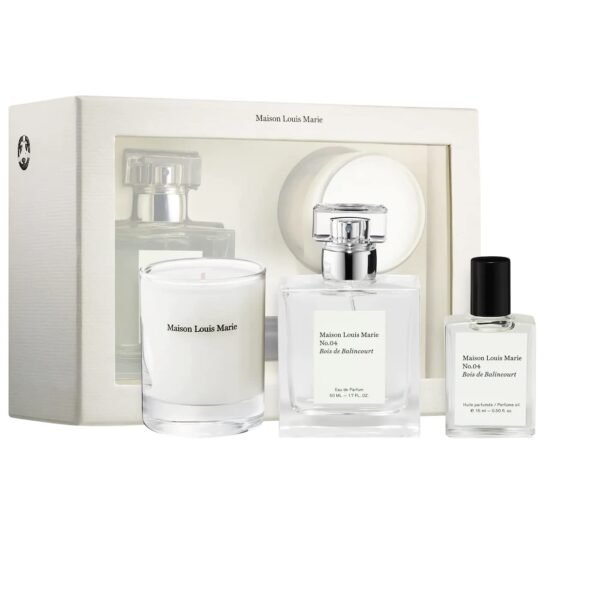 Maison Louis Marie – No.04 Bois de Balincourt Luxury 3-Piece Gift Set | Premium Clean Beauty + Non-Toxic Fragrance