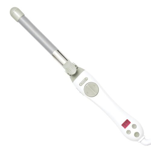 Beachwaver S.75 Rotating Curling Iron – Automatic 0.75 Inch Ceramic Curling Iron – Easy-to-Use Spinning Wand for Long-Lasting Waves – Auto-Shut Off, Travel-Friendly, Dual Voltage (BW160) in White