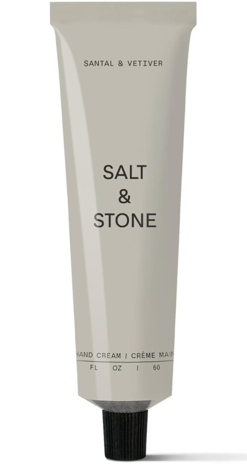 Salt & Stone Hand Cream for Women & Men | Hydrates, Nourishes & Softens Skin | Restores Dry Cracked Hands | Fast-Absorbing | Cruelty-Free & Vegan (2 fl oz)