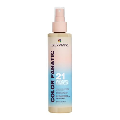 Pureology Color Fanatic Multi-Tasking Leave-In Spray – For Color-Treated Hair, Leave-In Heat Protectant Treatment, Sulfate-Free & Vegan