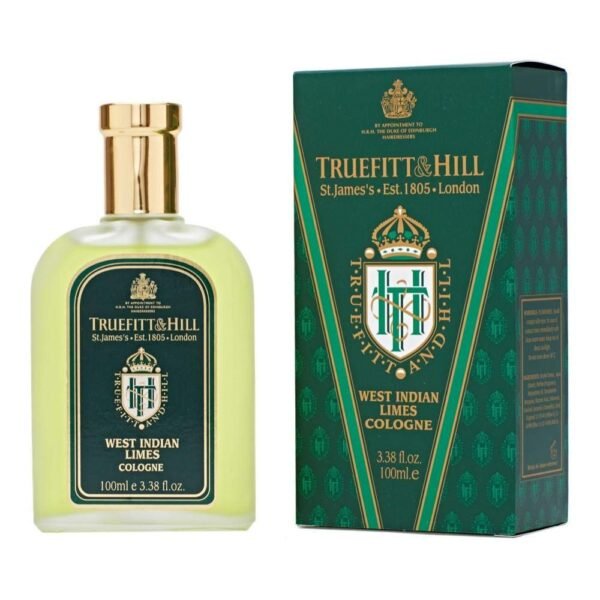 Truefitt & Hill Luxury Cologne – West Indian Limes – Premium Long-Lasting Citrus and Clove Men’s Fragrance Presented in a Beautifully Etched Traditional Atomizer Bottle – 3.38 oz
