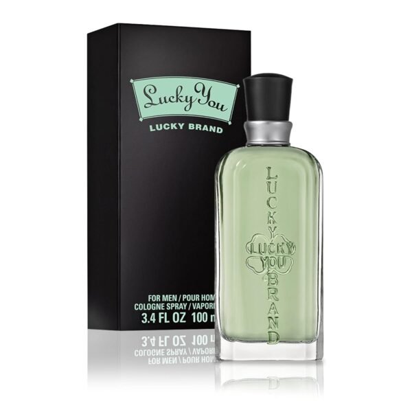 Lucky You Cologne Spray for Men, Valentine’s Day Gift for Him, Day or Night Casual Scent with Bamboo Stem Fragrance Notes, 3.4 Fl Oz