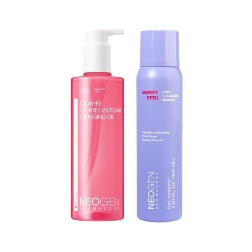 DERMALOGY by NEOGENLAB Glow & Purify Duo_calming cica oil & Berry Peri Pore Cleansing Mousse