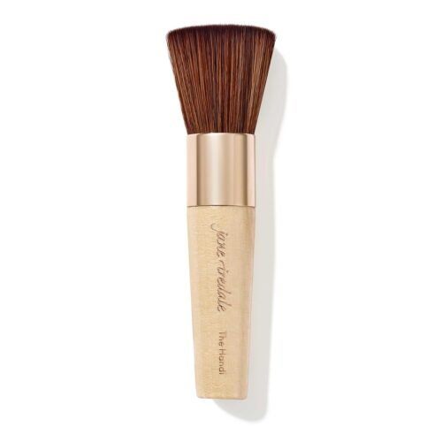 jane iredale The Handi Brush, Medium, Semi-Dense Complexion Brush for Controlled, Even Application of Powder Makeup, Vegan, Cruelty Free