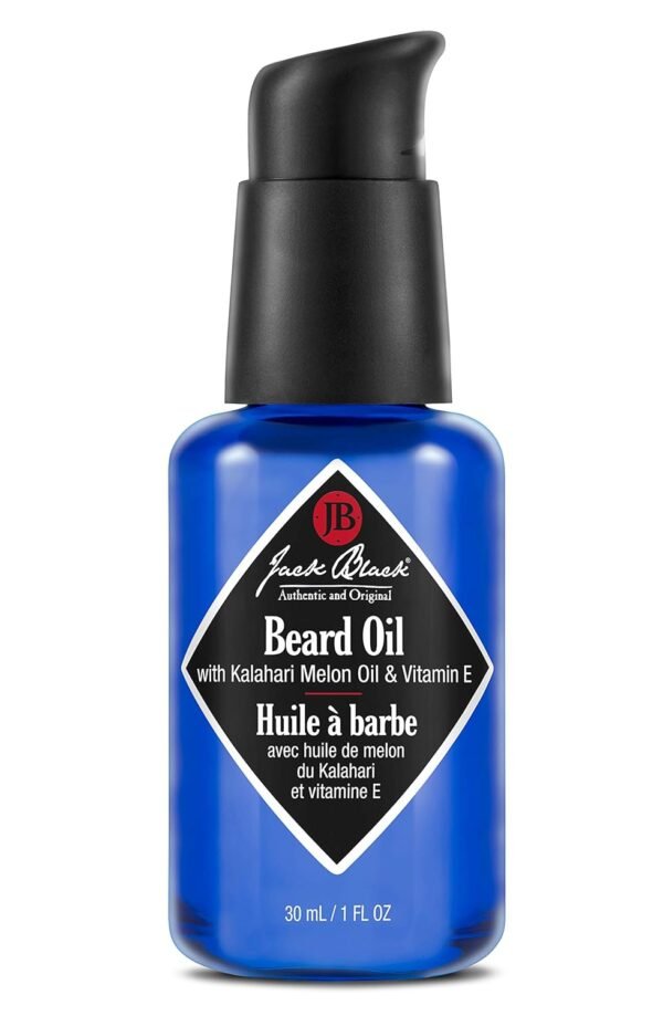 Jack Black Beard Oil for Men – Mens Beard Oil, Leave In Beard Conditioner for Men, Beard Softener for Men, Mens Beard Care Products, Mustache Oil, Mens Gifts, Beard Gifts for Men