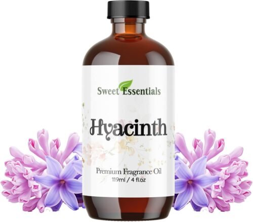 Hyacinth, 4oz Premium Fragrance Oil, Aromatherapy, Diffuser, Crafts, Soap, Home Scents, Bath & Body, DIY Parfum and Much More. Versatile and Long-Lasting
