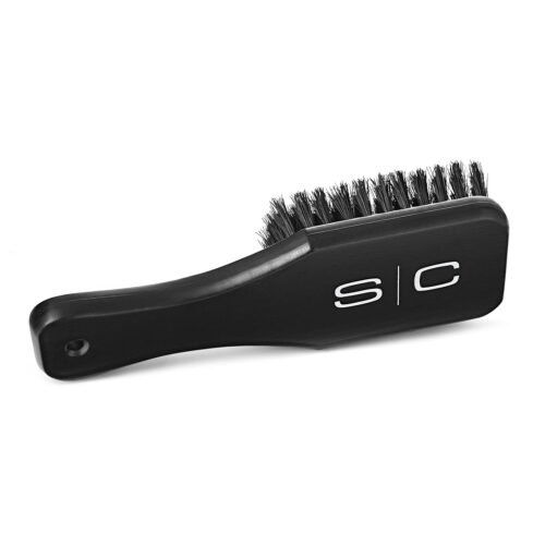 StyleCraft Professional Barber Patagonian Gentle Natural Bristle Fade Brush, Beard Brush, Cleaning Brush