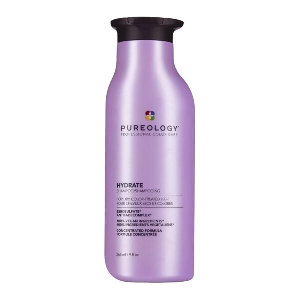 Pureology Hydrate Moisturizing Shampoo | For Medium to Thick Dry, Color Treated Hair | Sulfate-Free | Vegan