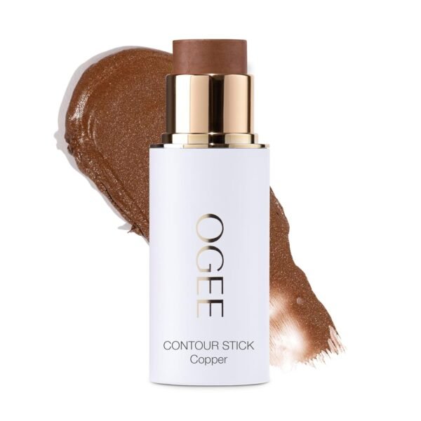 Ogee Sculpted Face Stick (COPPER – RADIANT COCOA) Certified Organic Bronzer Stick & Contour Makeup – Multi-Use Bronzer Stick for Face