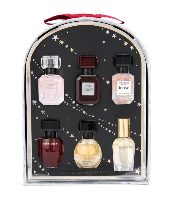 Victoria’s Secret Mini Eau de Parfum Discovery Gift Set: Bombshell, Bombshell Magic, Tease, Bare, Very Sexy, & Heavenly