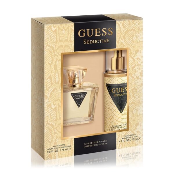 GUESS Seductive Women/Femme Eau de Toilette 2 Piece Gift Set – Perfume Spray 2.5 Fl. Oz. & Fragrance Mist 4.2 Fl. Oz.